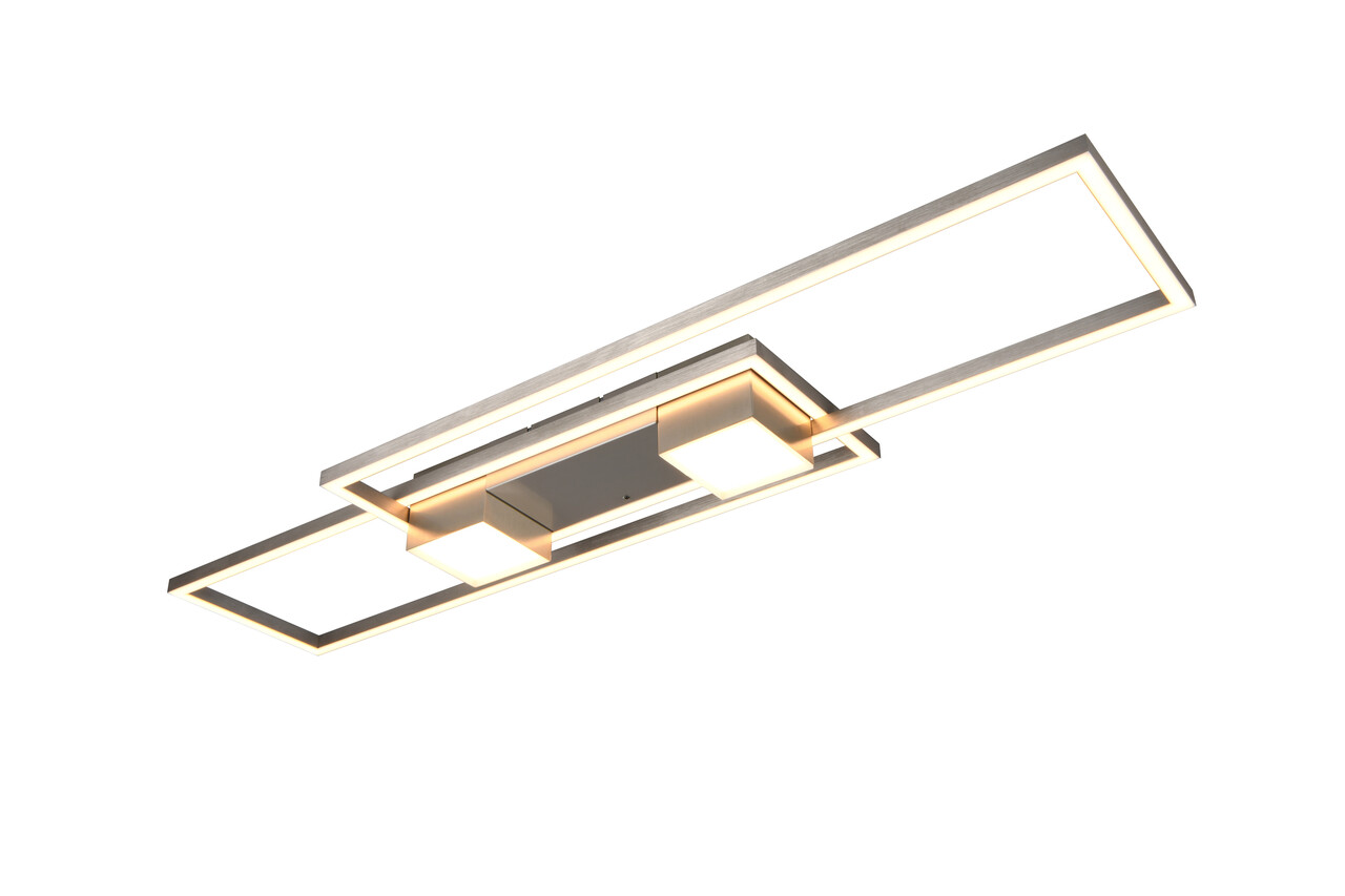 Plafoniera Albany, TRIO, 100x28x8 cm, 37W, 1x SMD, aluminiu, nichel mat - imagine 7